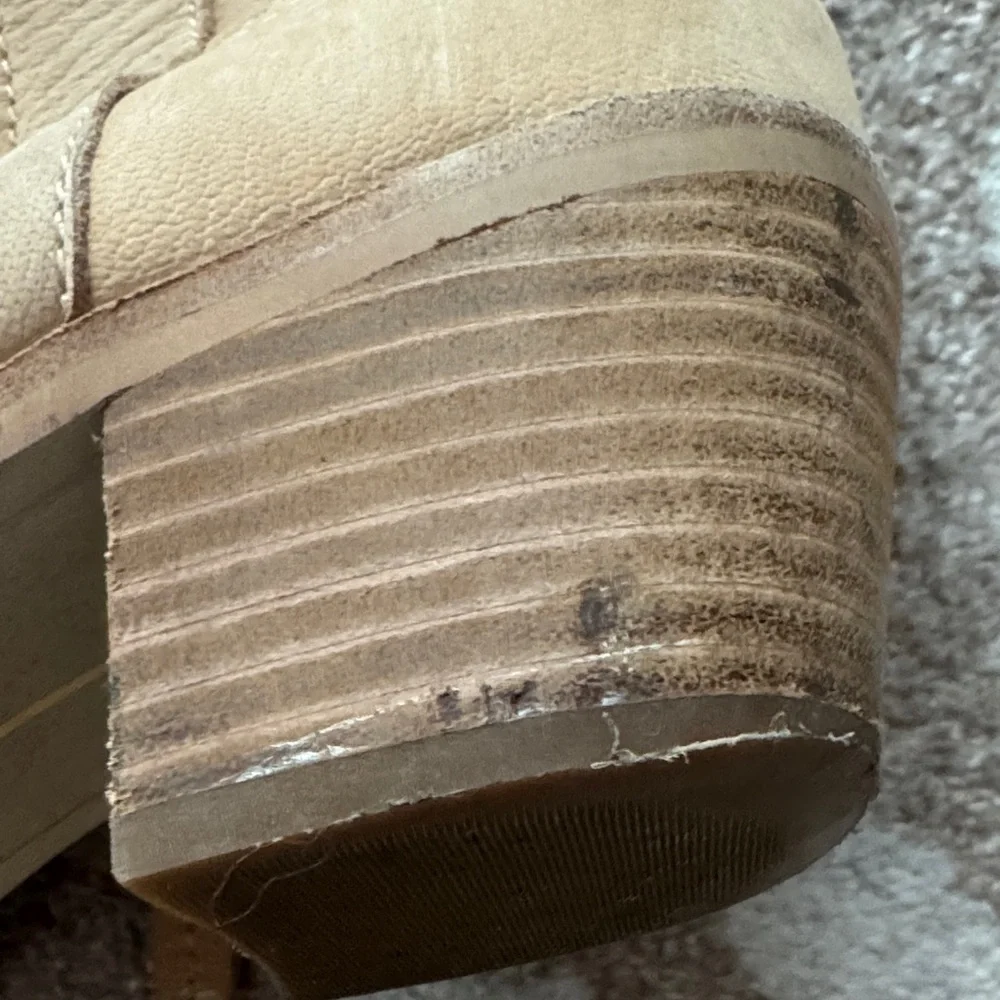 Dolce Vita Tan Western Knee-High Heeled Boots 9.5 - Picture 2 of 6